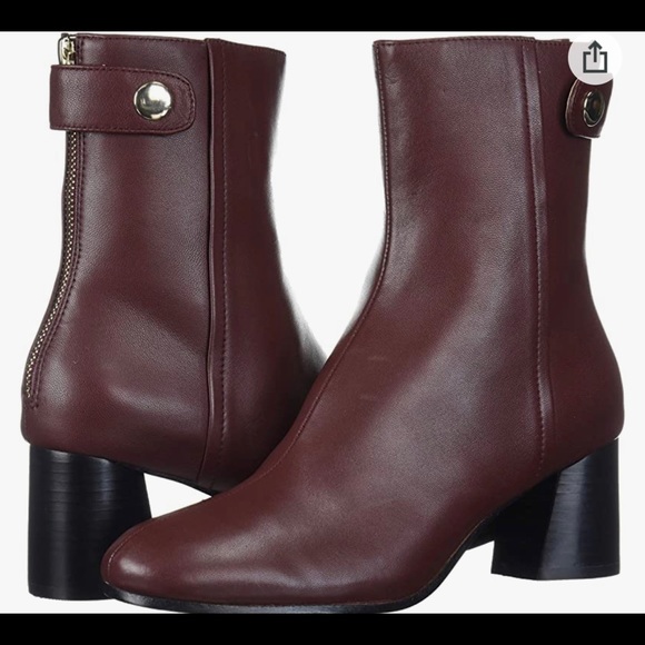Joie Shoes - Joie Jamet burgundy ankle boots. Size 6. Worn once. Back zip.. Gorgeous.